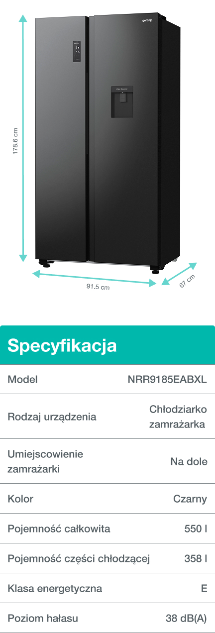 Gorenje fridge NRR9185EABXL