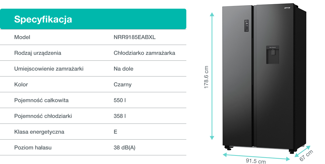 Gorenje fridge NRR9185EABXL