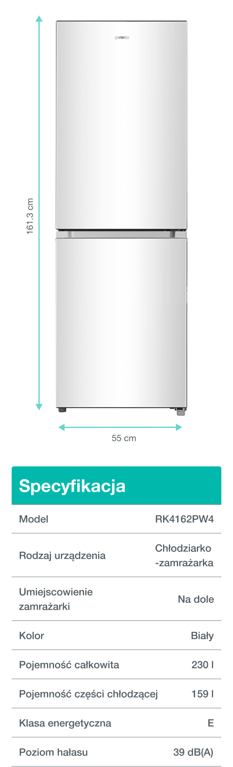 Gorenje fridge RK4162PW4