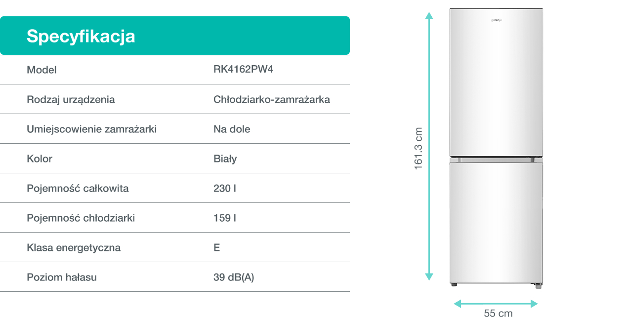 Gorenje fridge RK4162PW4