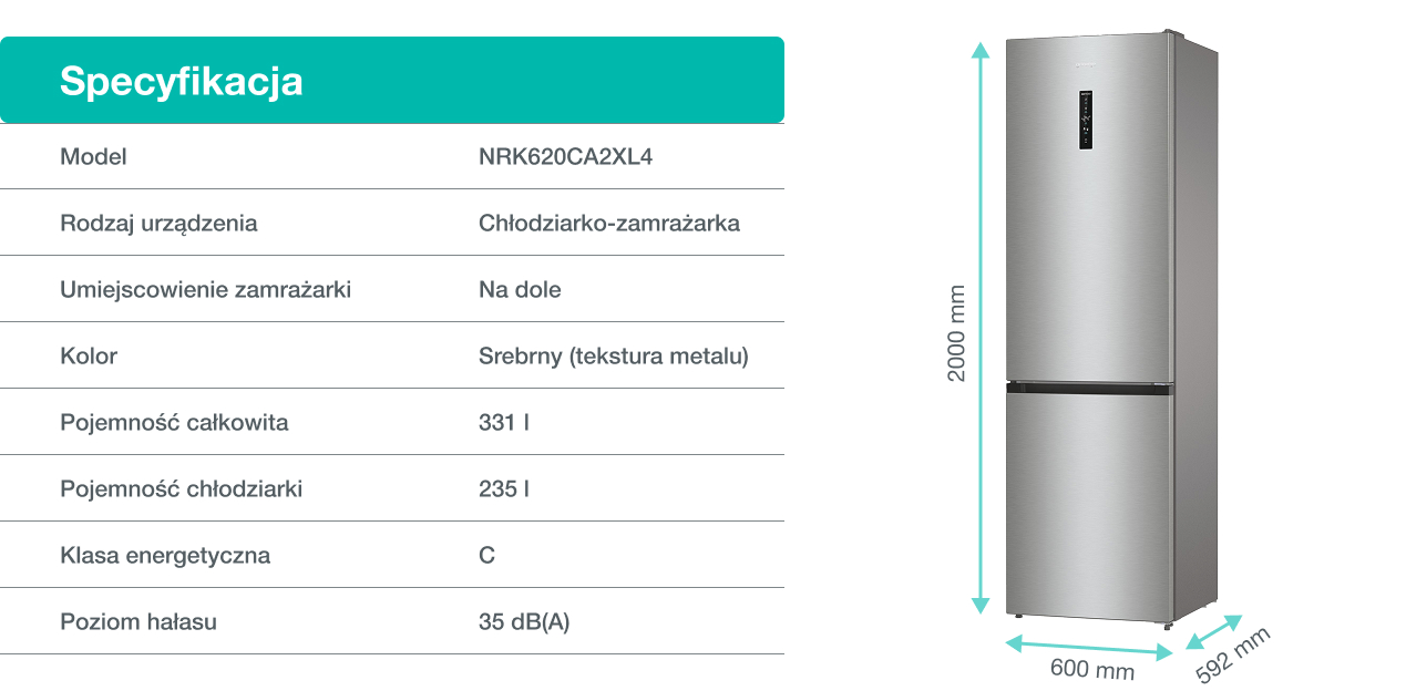 Gorenje fridge NRK620CA2XL4