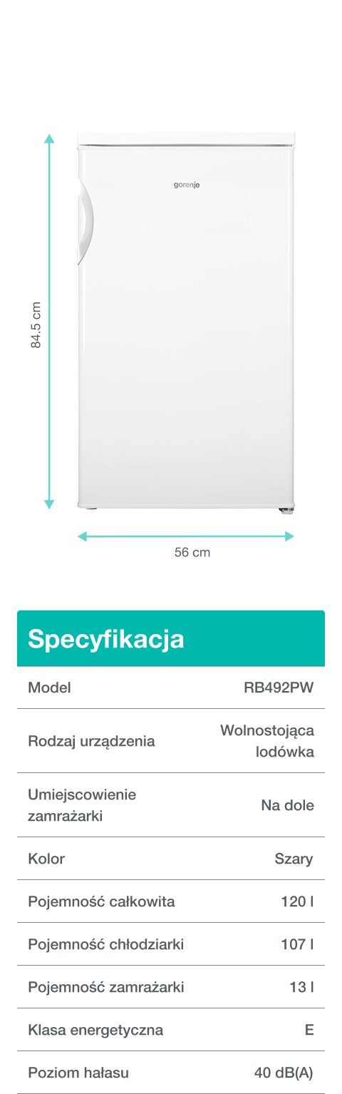 Gorenje fridge RB492PW