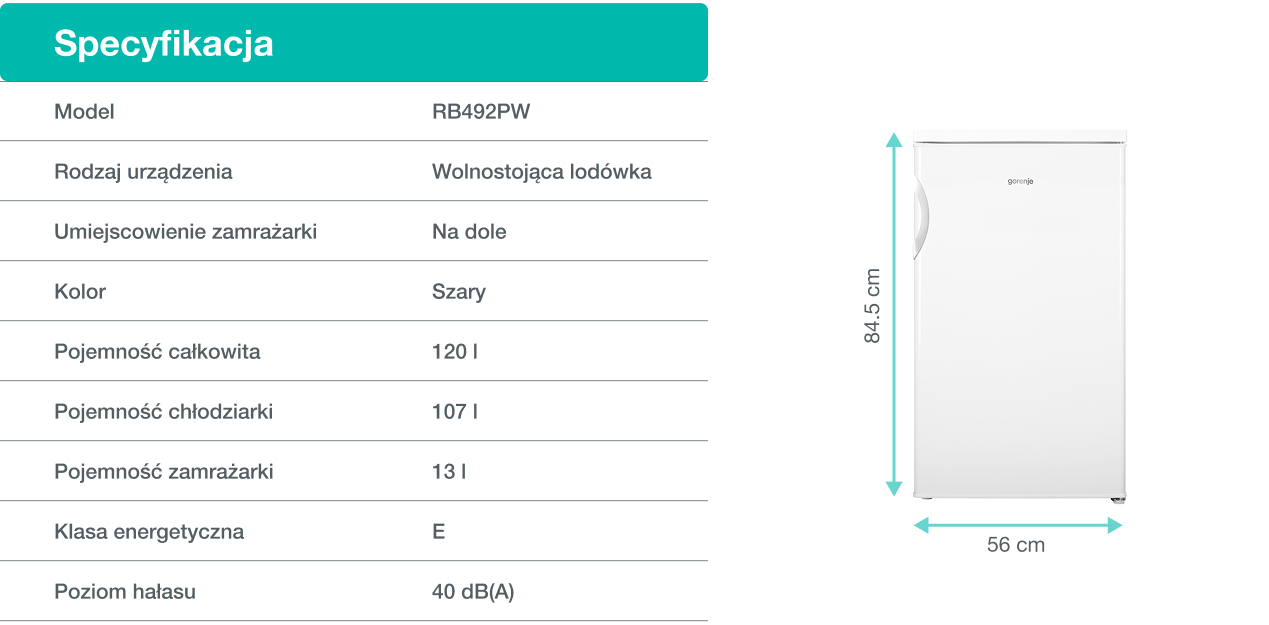Gorenje fridge RB492PW