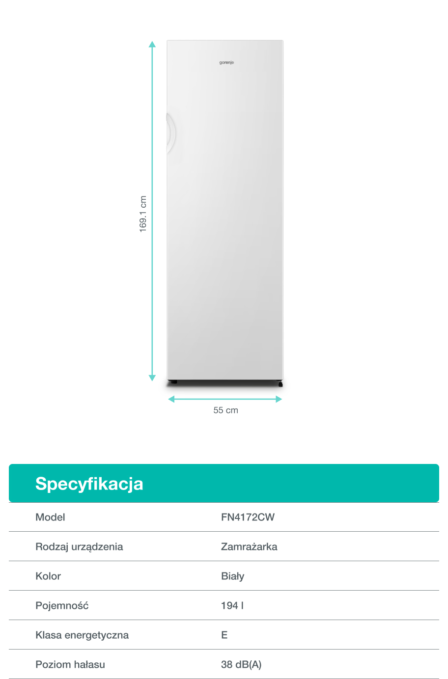 Gorenje fridge FN4172CW