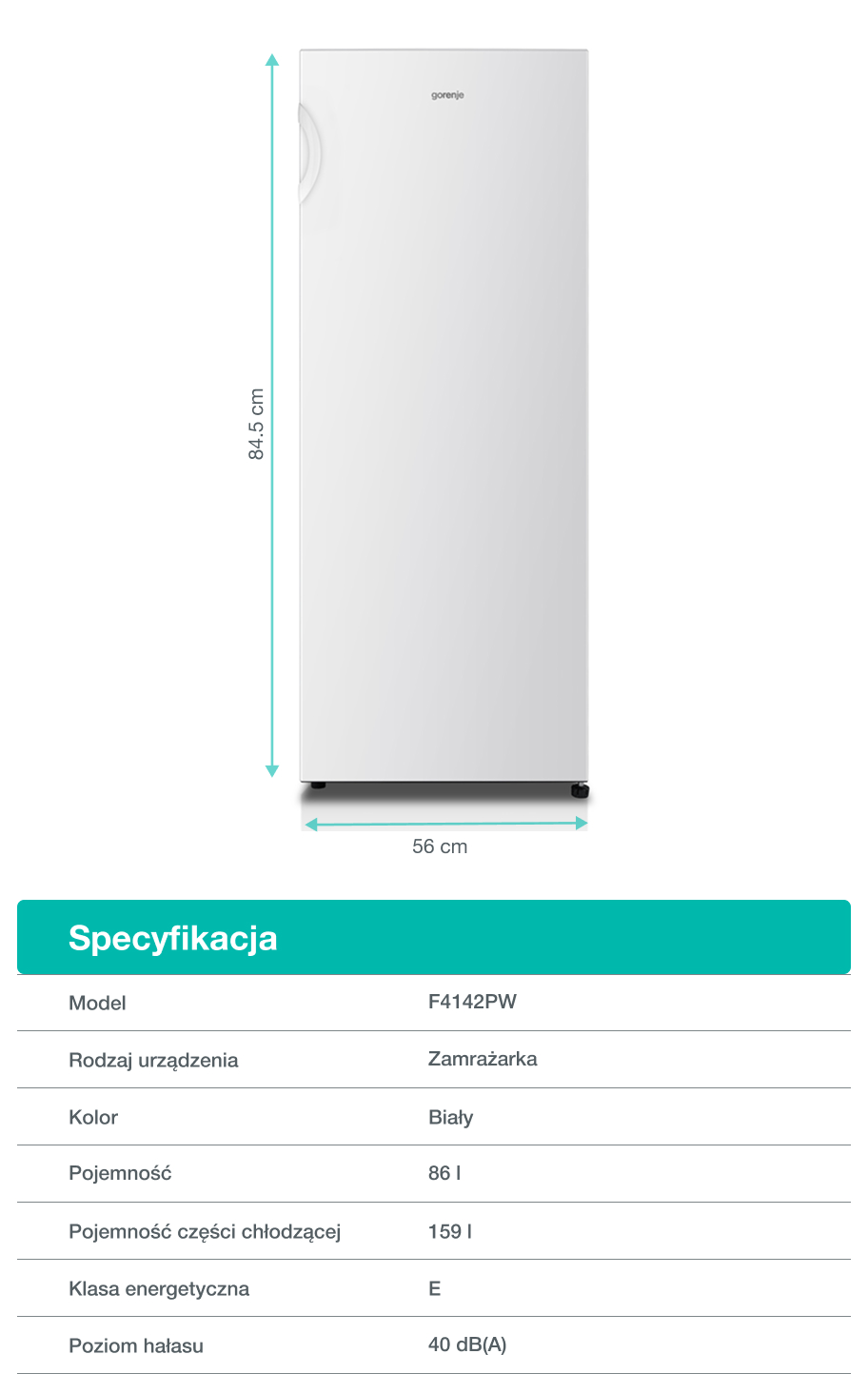Gorenje fridge F4142PW