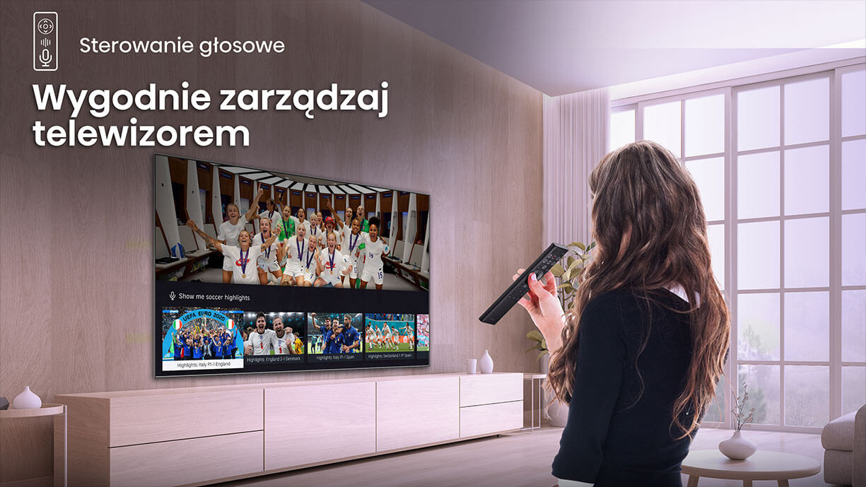 Sterowanie głosowe - Wygodnie zarządzaj telewizorem