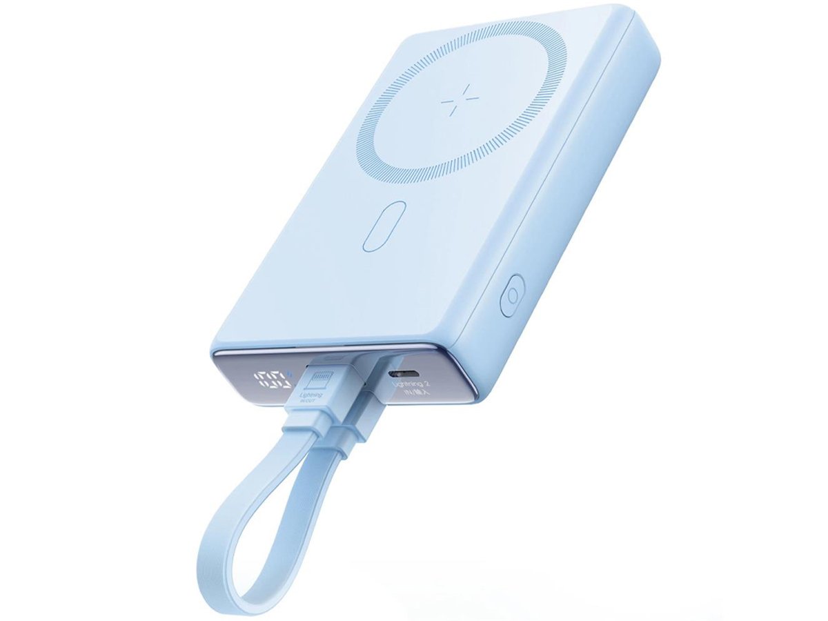 Powerbank magnetyczny JoyRoom 10000mAh 20W z podstawką czarny