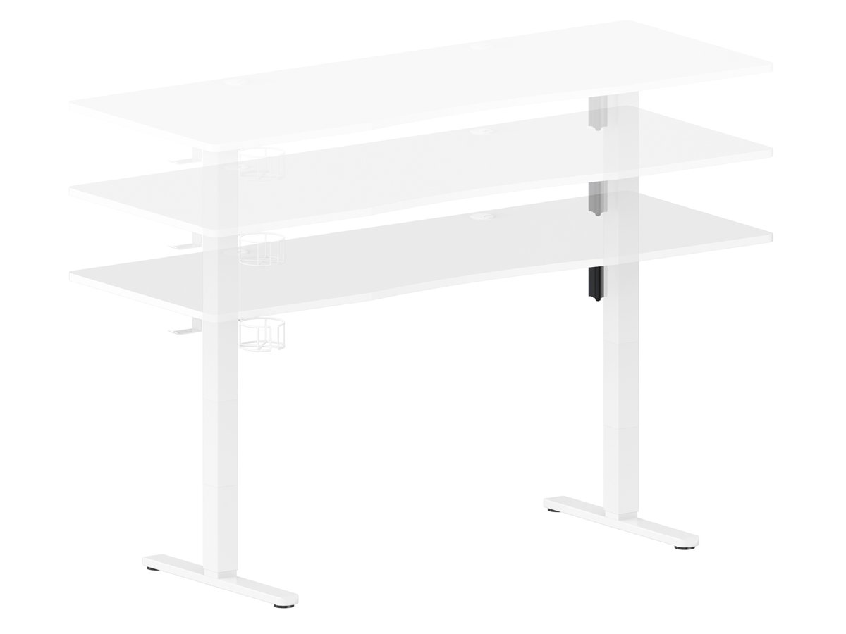 Biurko elektryczne Silver Monkey ED-160 White - Regulacja wysokości