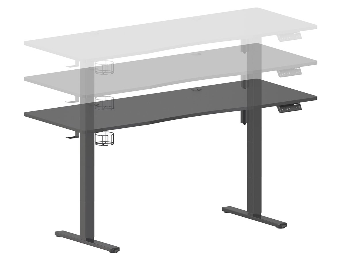 Biurko elektryczne Silver Monkey ED-160 Black - Regulacja wysokości