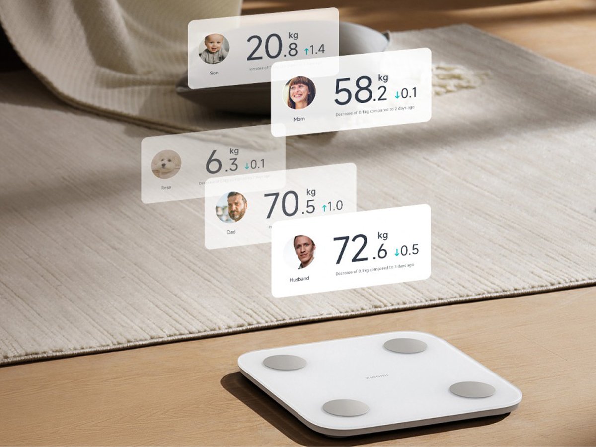 Inteligentna waga łazienkowa Xiaomi Mi Body Composition Scale S400 - Grafika lifestyle