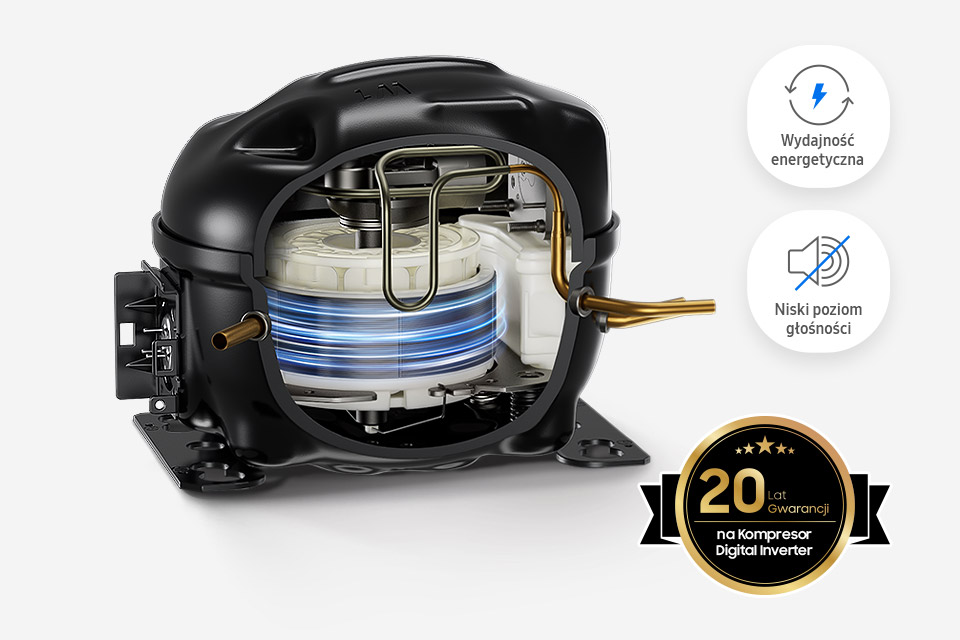 Kompresor Digital Inverter z 20-letnią gwarancją