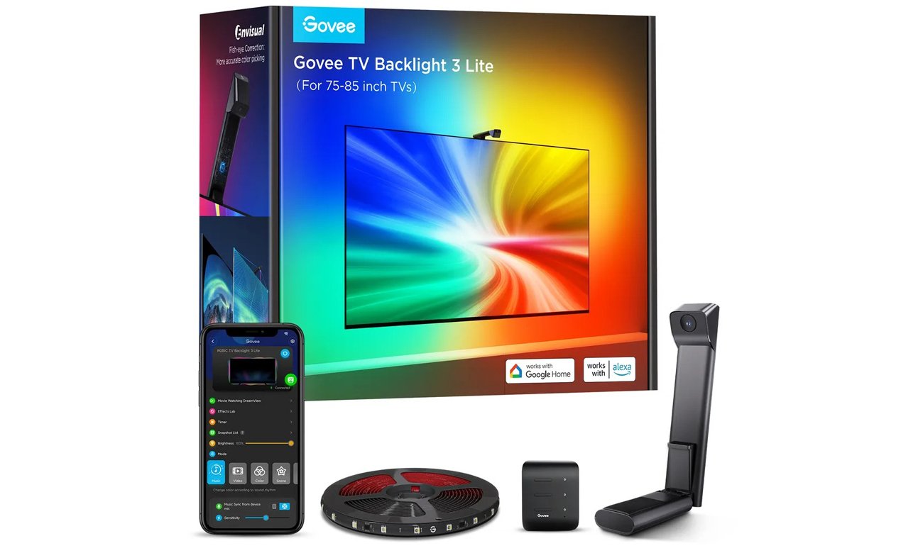 Inteligentne podświetlenie telewizora Govee TV Backlight 3 Lite H6099 - Grafika