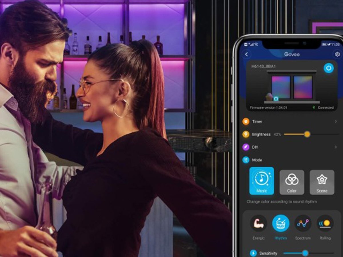 Smart taśma LED Wi-Fi Govee H615A (5m) - Grafika lifestyle