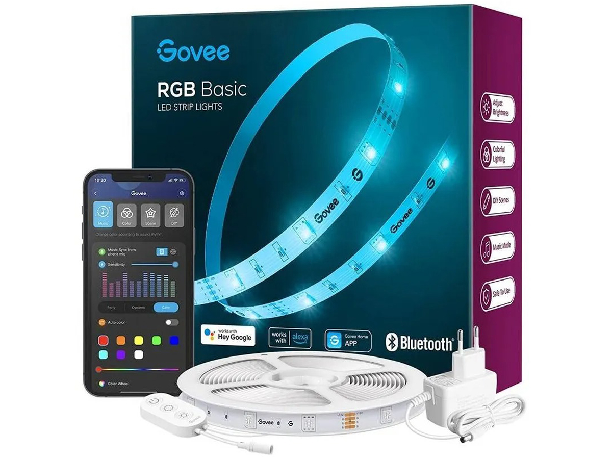 Smart taśma LED Wi-Fi Govee H615A (5m) - Grafika
