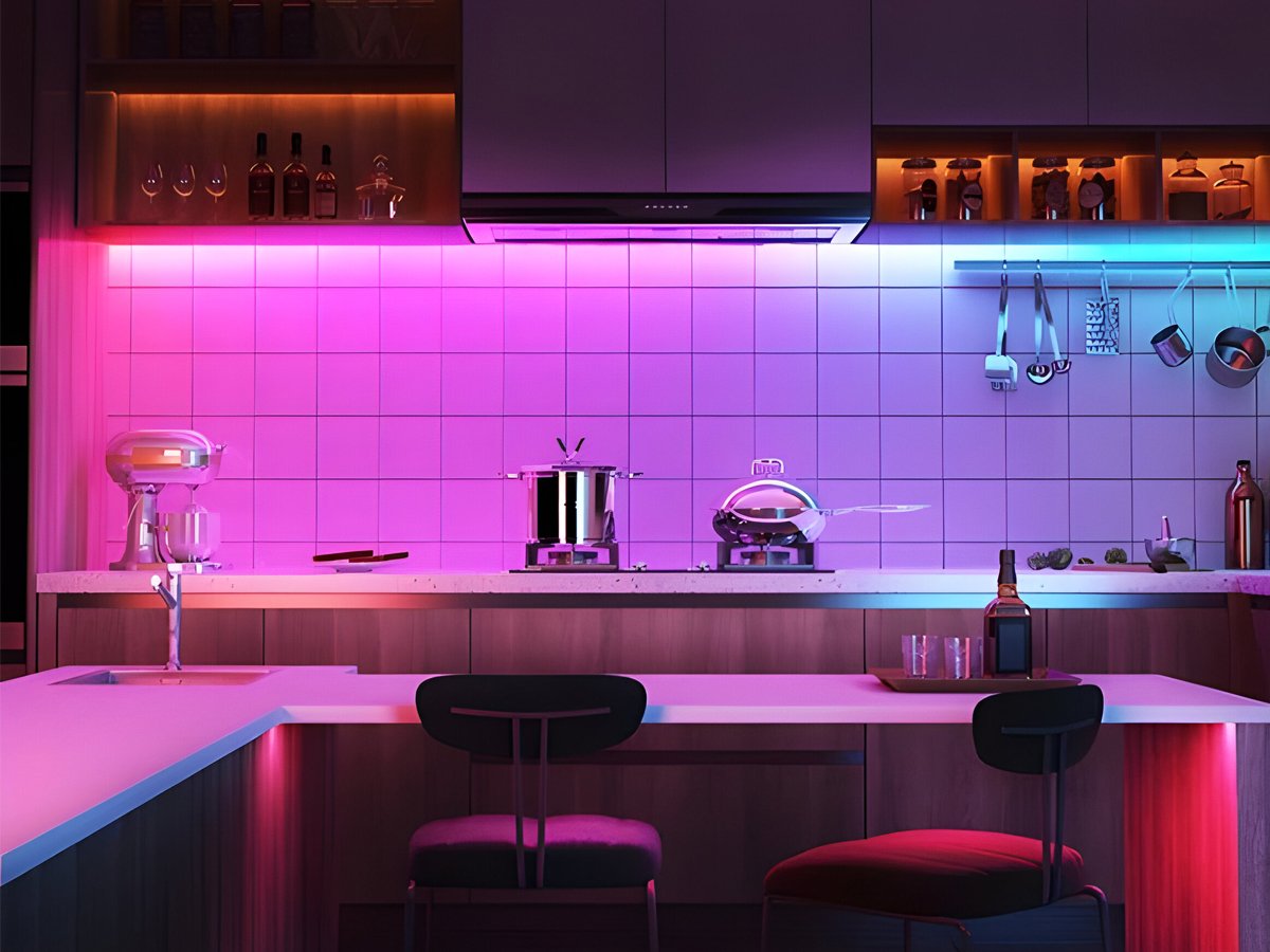 Inteligentna taśma LED Wi-Fi Govee H618A RGBIC (5m) - Grafika lifestyle
