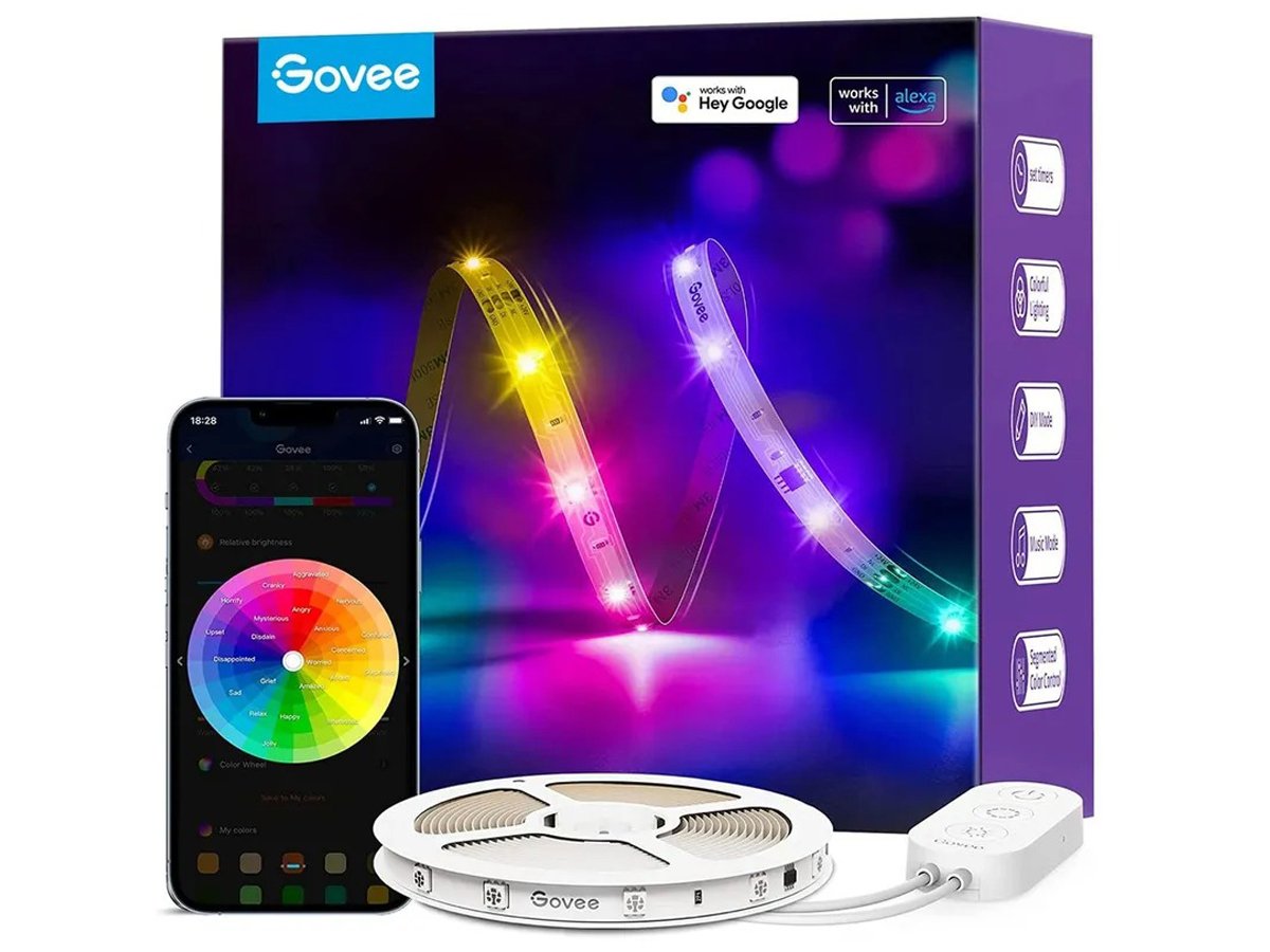 Inteligentna taśma LED Wi-Fi Govee H618A RGBIC (5m) - Grafika