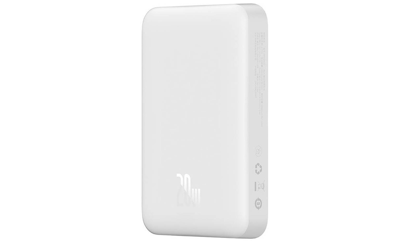 Baseus Magnetic Mini 10000mAh USB-C 20W MagSafe (biały)