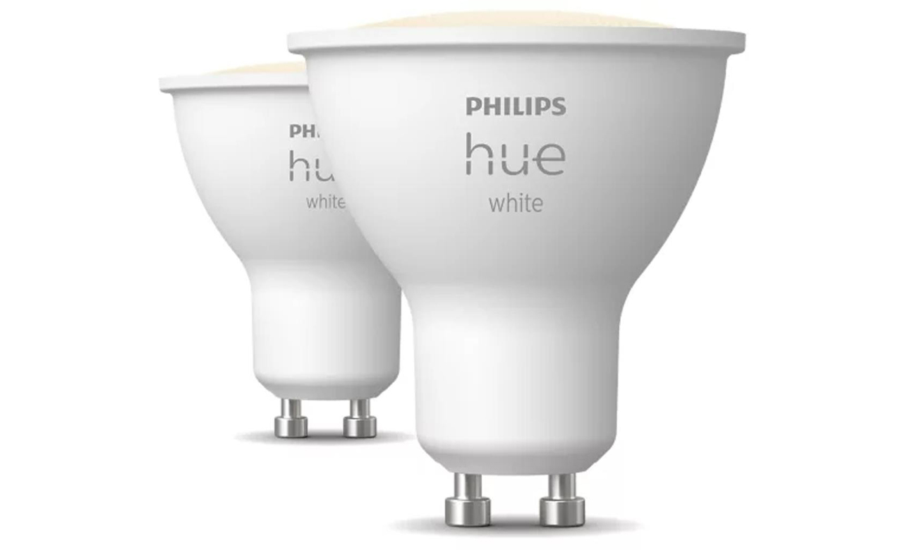 Philips Hue White Inteligentny reflektor punktowy GU10 (2 sztuki)