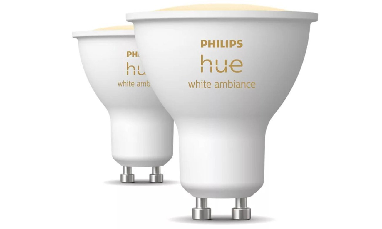 Philips Hue White ambiance Inteligentny reflektor punktowy GU10 (2 sztuki)