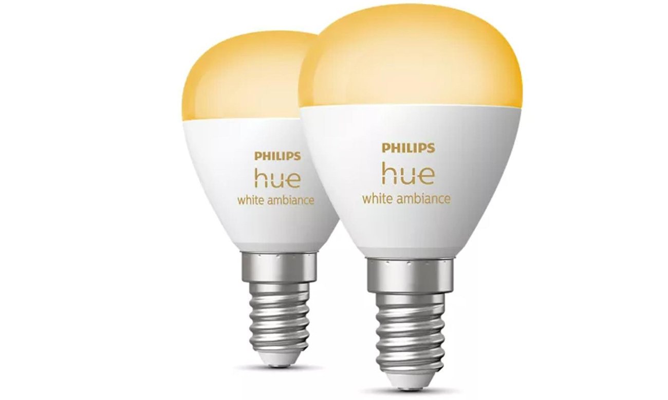 Philips Hue White ambiance Żarówka kulka E14 470 lm 2 szt