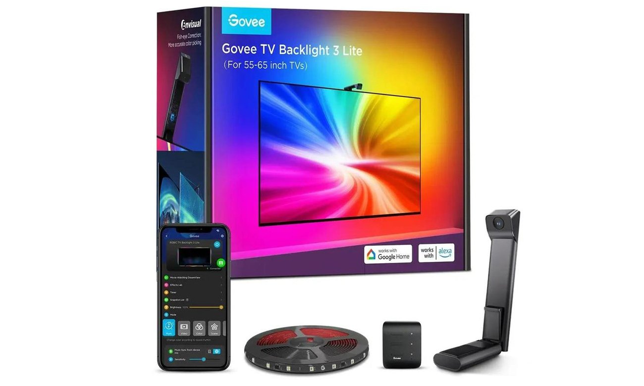 Inteligentne podświetlenie telewizora Govee TV Backlight 3 Lite H6099 - Grafika