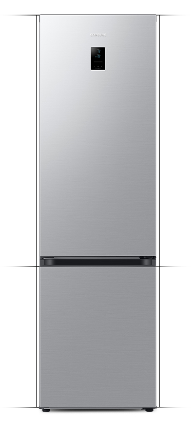 wykończenie lodówki Samsung RB38C675DSA w kolorze metalicznego grafitu