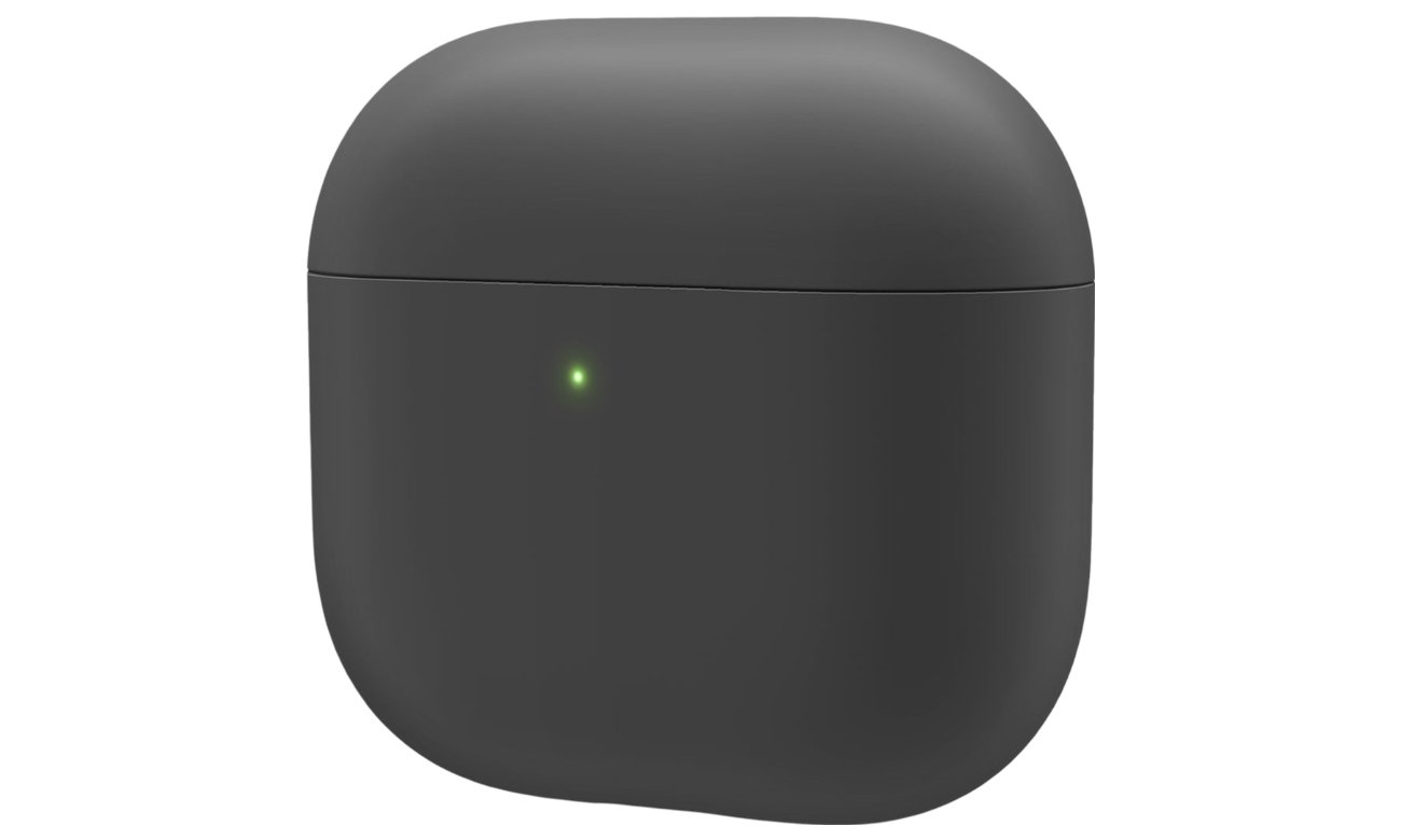Etui Elago Liquid Hybrid Case do Apple AirPods 4. generacji Black - Widok od przodu pod kątem