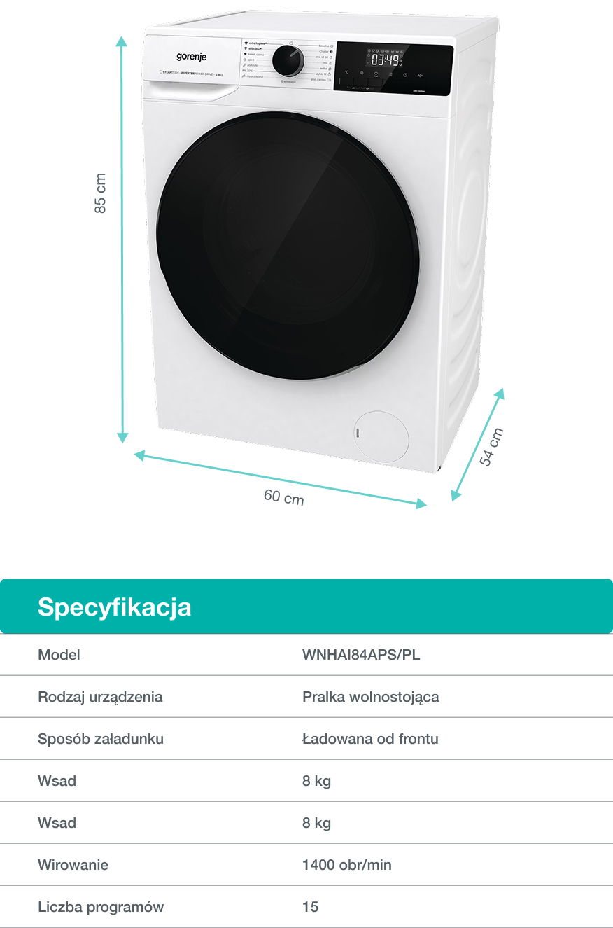 GORENJE LAUNDRY W1NHPI84AS-PL