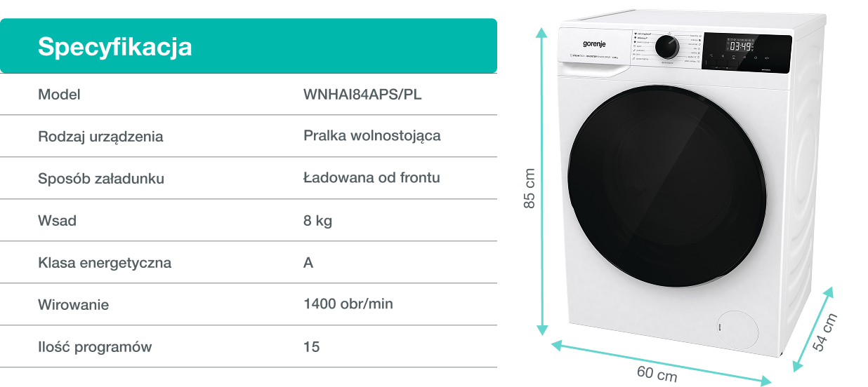 GORENJE LAUNDRY W1NHPI84AS-PL