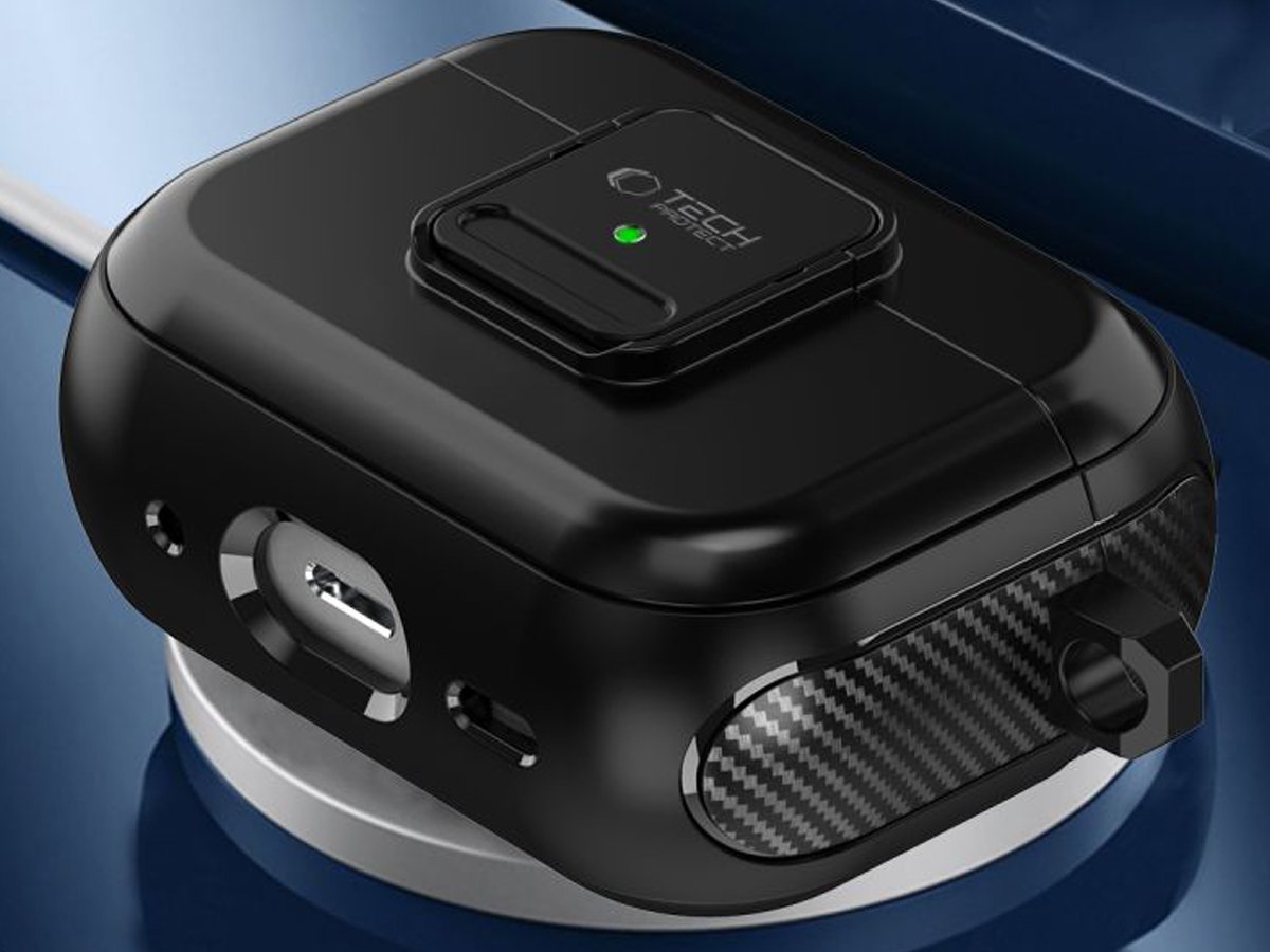 Etui Tech-Protect Defender Hook do Apple AirPods Pro (1.|2. gen.) Black - Grafika lifestyle