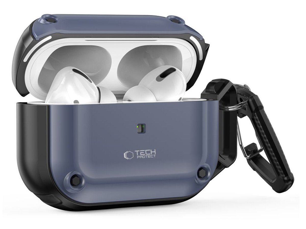 Etui Tech-Protect Rough Hook do Apple AirPods Pro (1.|2. gen.) Steel Blue - Widok ogólny
