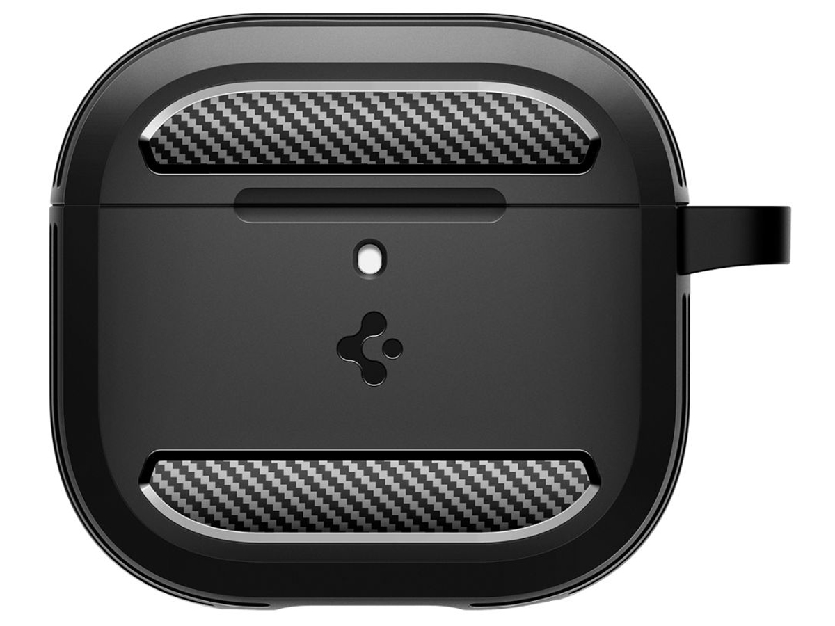 Etui Spigen Rugged Armor do Apple AirPods 4. generacji Black - Widok od przodu