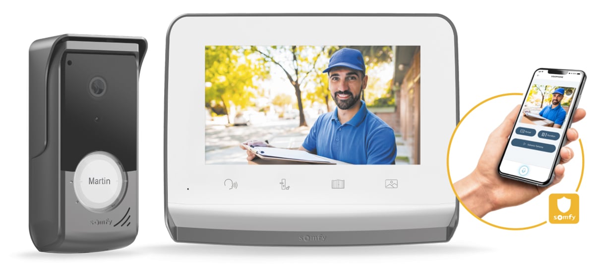 Wideodomofon Somfy V350 Connect - Zawartość zestawu