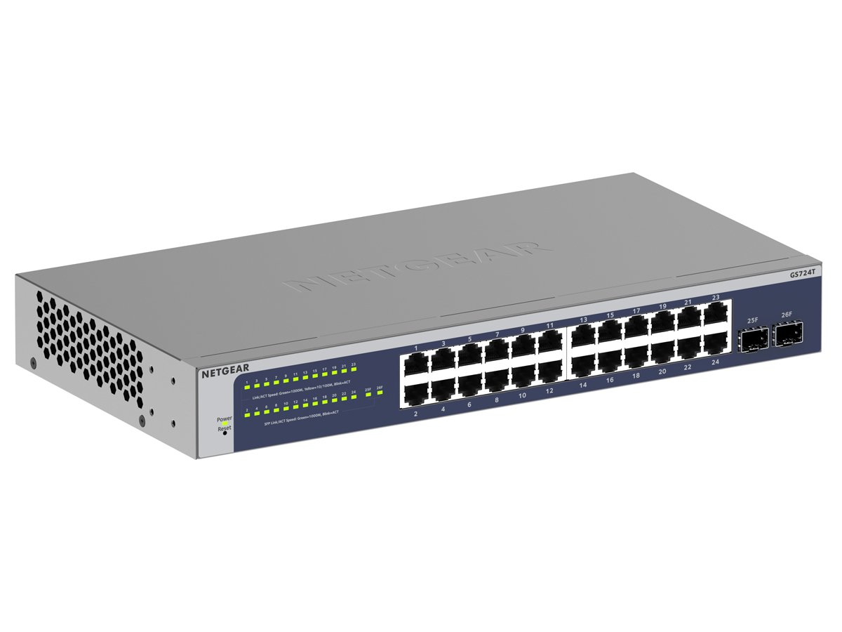 Netgear 26p GS724T (24x10/100/1000Mbit 2xSFP+)