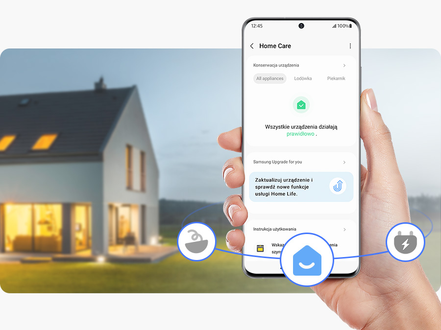 Zamrażarka Samsung Twin RZ32C7BEES9 zdalna kontrola