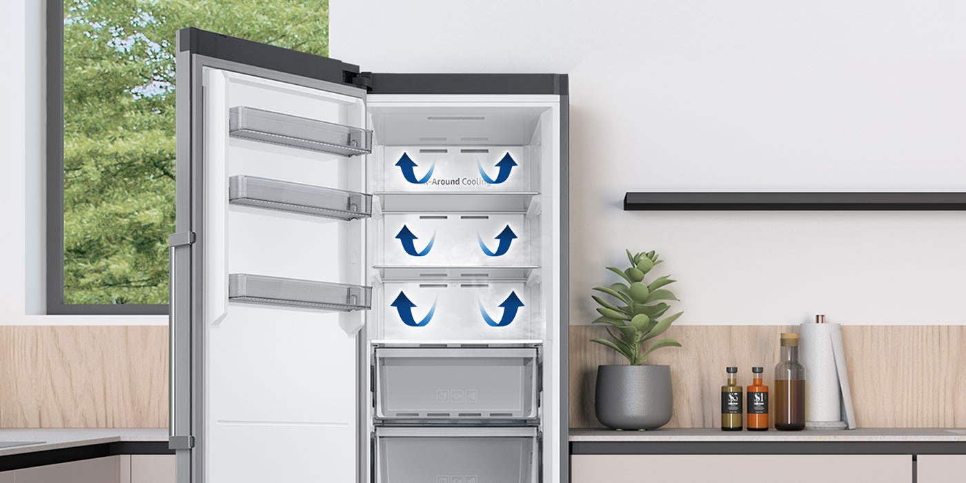 Zamrażarka Samsung Twin RZ32C7BEES9 system All Around Cooling