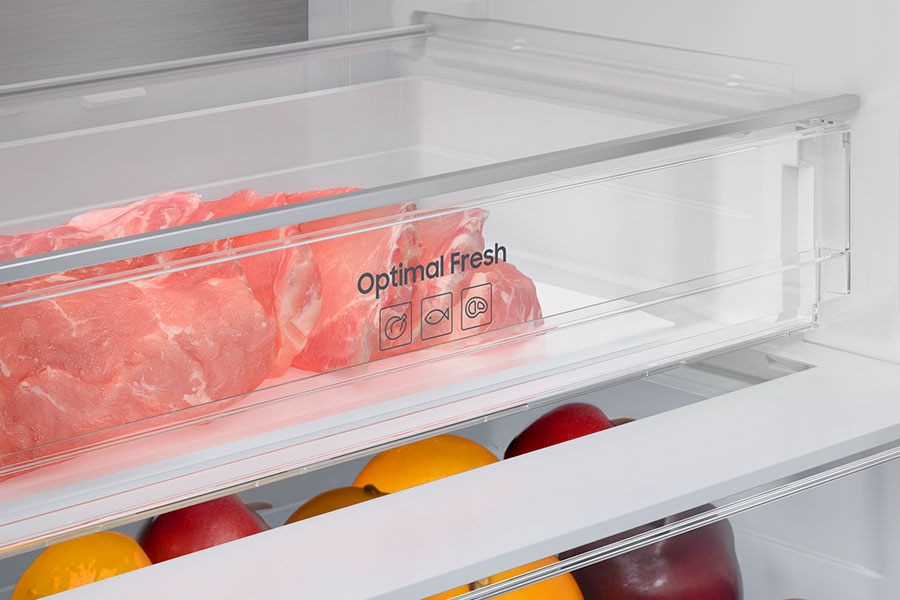 Lodówka RB53DG703DS9 - dłuższa świeżość produktów przechowywanych w  szufladzie Optimal Fresh