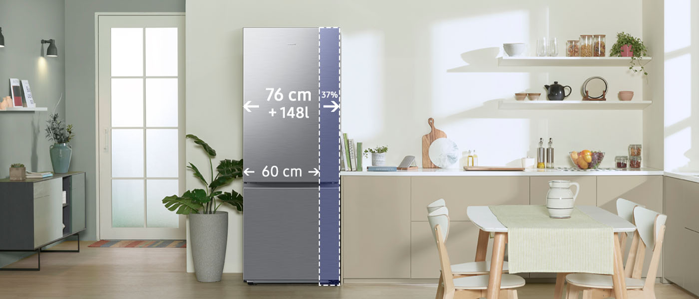 Lodówka RB53DG703DS9 - więcej miejsca to podstawa - Samsung Combi Max