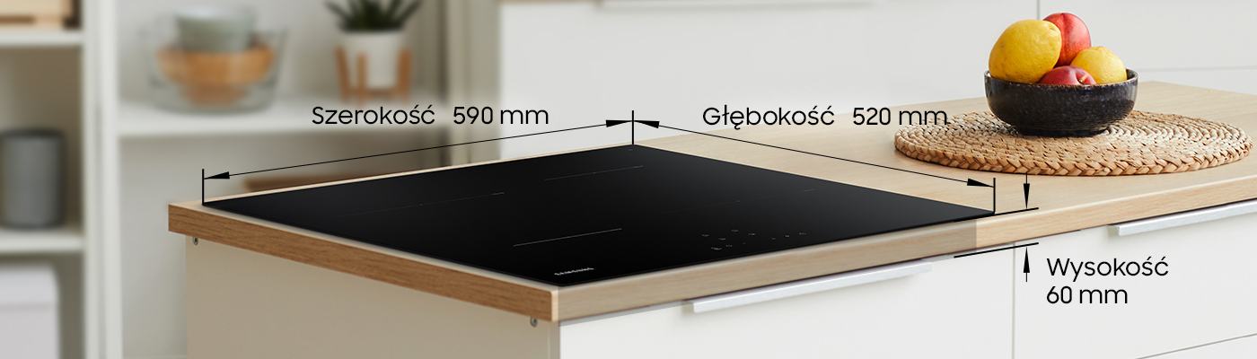Wymiary płyty indukcyjnej Samsung NZ64T3706A1