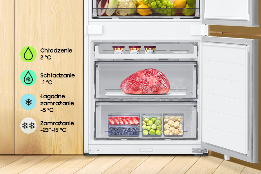 Samsung Combi MAX BRB38G705EWW - Strefa Cool Select+ - zamienia zamrażarkę w chłodziarkę