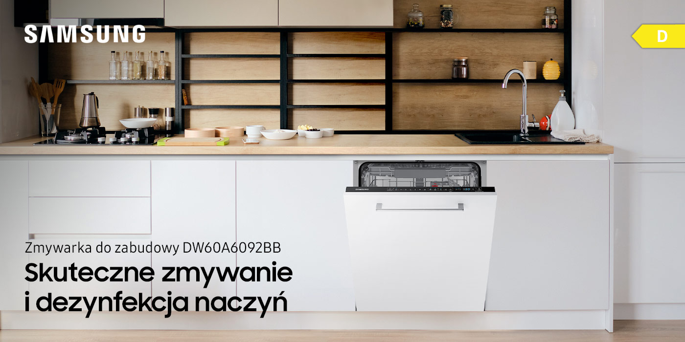 Zmywarka doskonale współgra z rozmaitymi aranżacjami