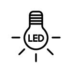 Okap kominowy NK24C5703TS - oświetlenie LED