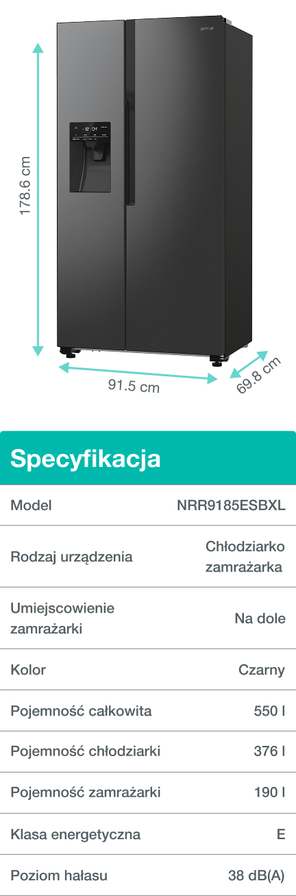 Gorenje fridge NRR9185ESBXL