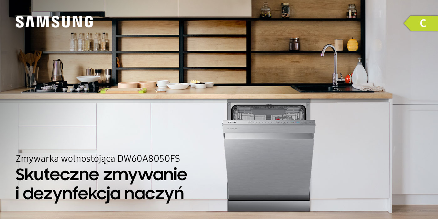 Urządzenie Samsung, które pozwoli Ci zadbać o czystość naczyń. Prócz walorów użytkowych, jest też stylowe i eleganckie