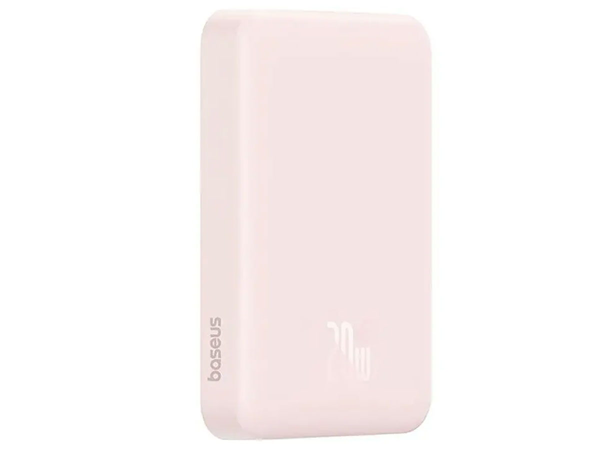 Baseus Magnetic Mini 10000mAh, USB-C 30W (różowy)