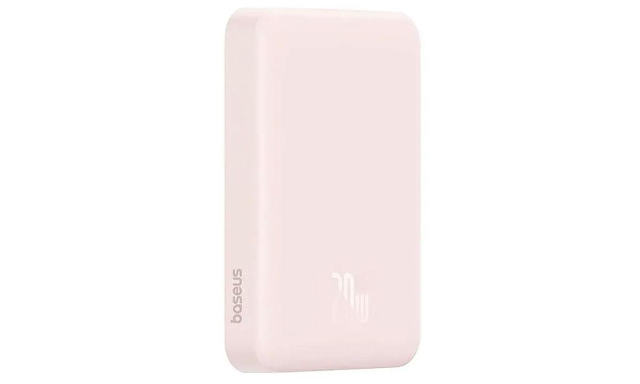 Baseus Magnetic Mini 10000mAh, USB-C 30W (różowy)