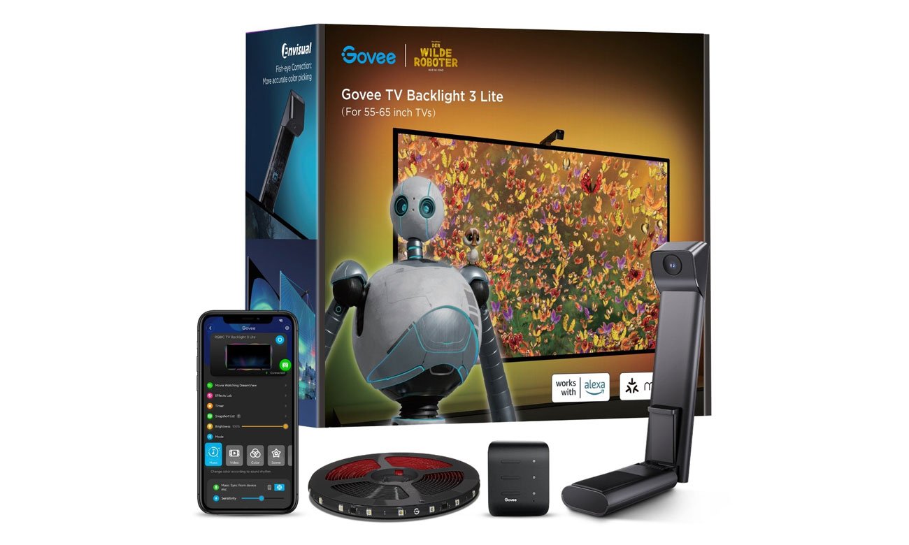 Inteligentne podświetlenie telewizora Govee TV Backlight 3 Lite H6099 - Grafika