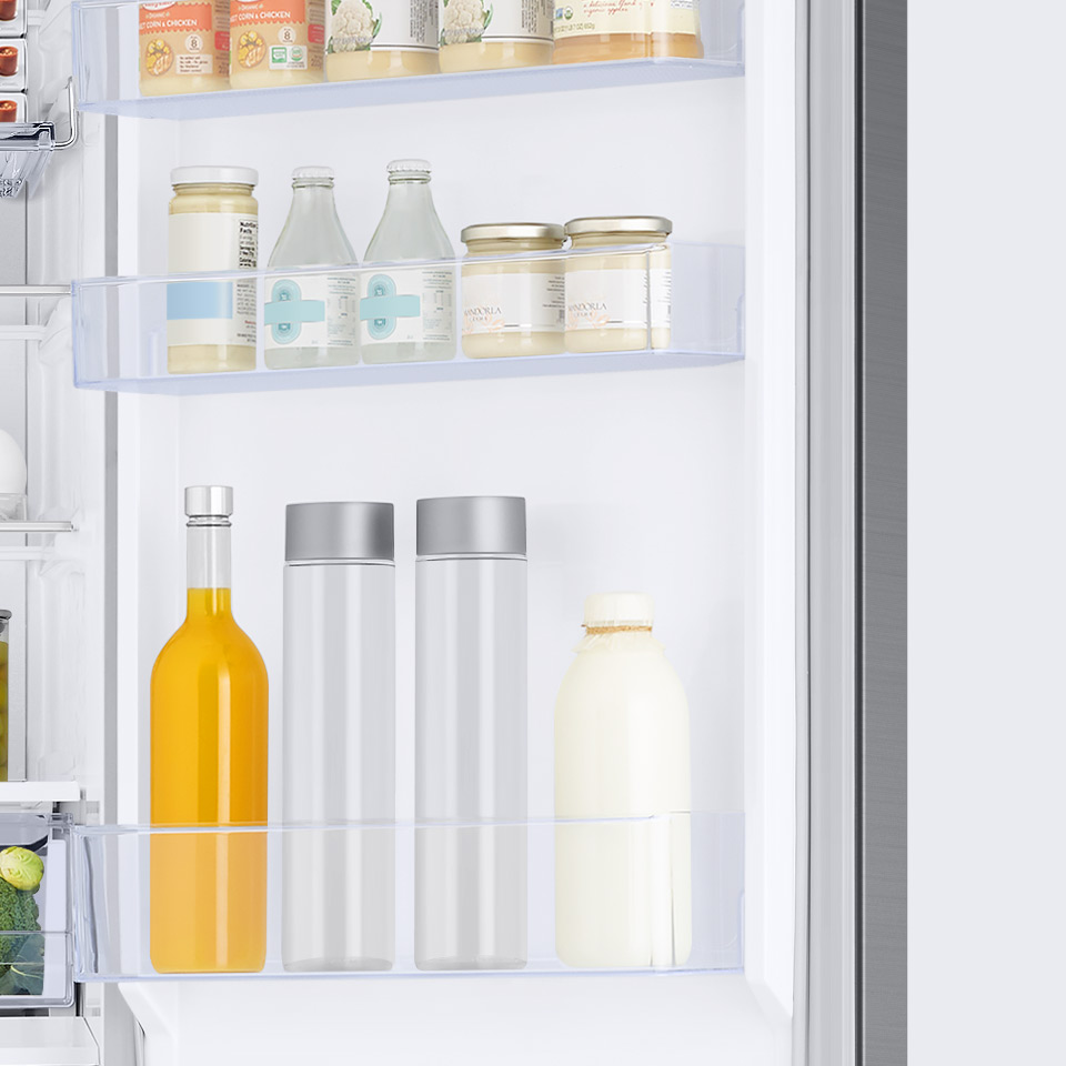 Dodatkowe miejsce na produkty - Samsung RB38C675CS9 w kolorze szczotkowanej stali