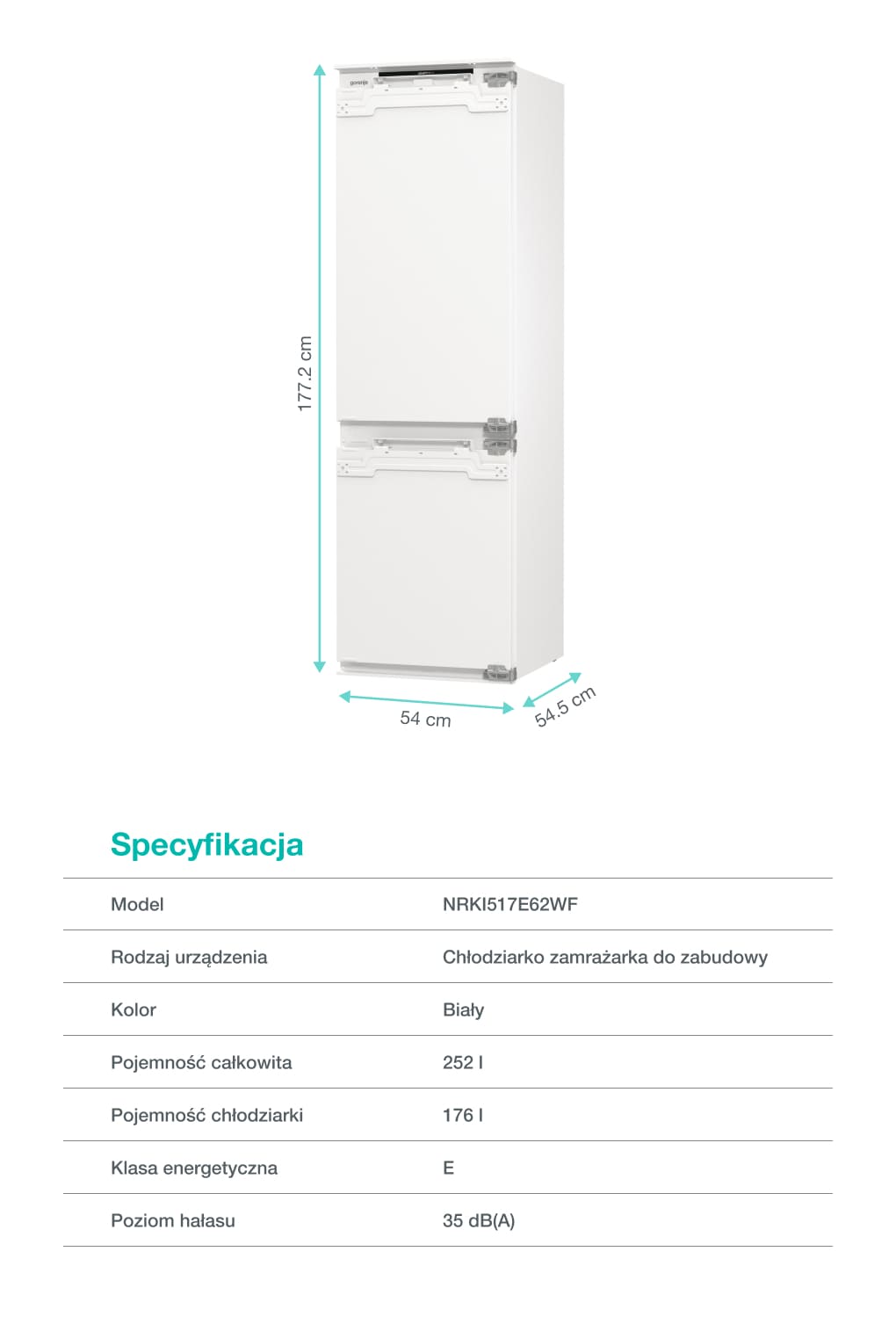Gorenje fridge RK4162PW4