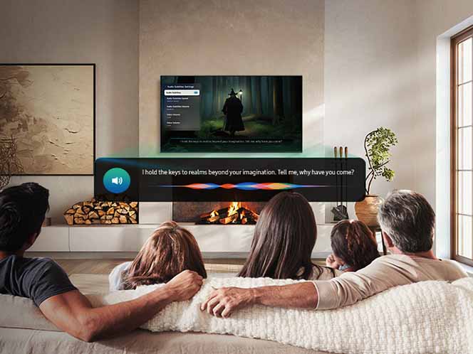 Funkcja z napisamy audio w telewizorze Samsung Neo QLED 4K QN80FA mini LED  